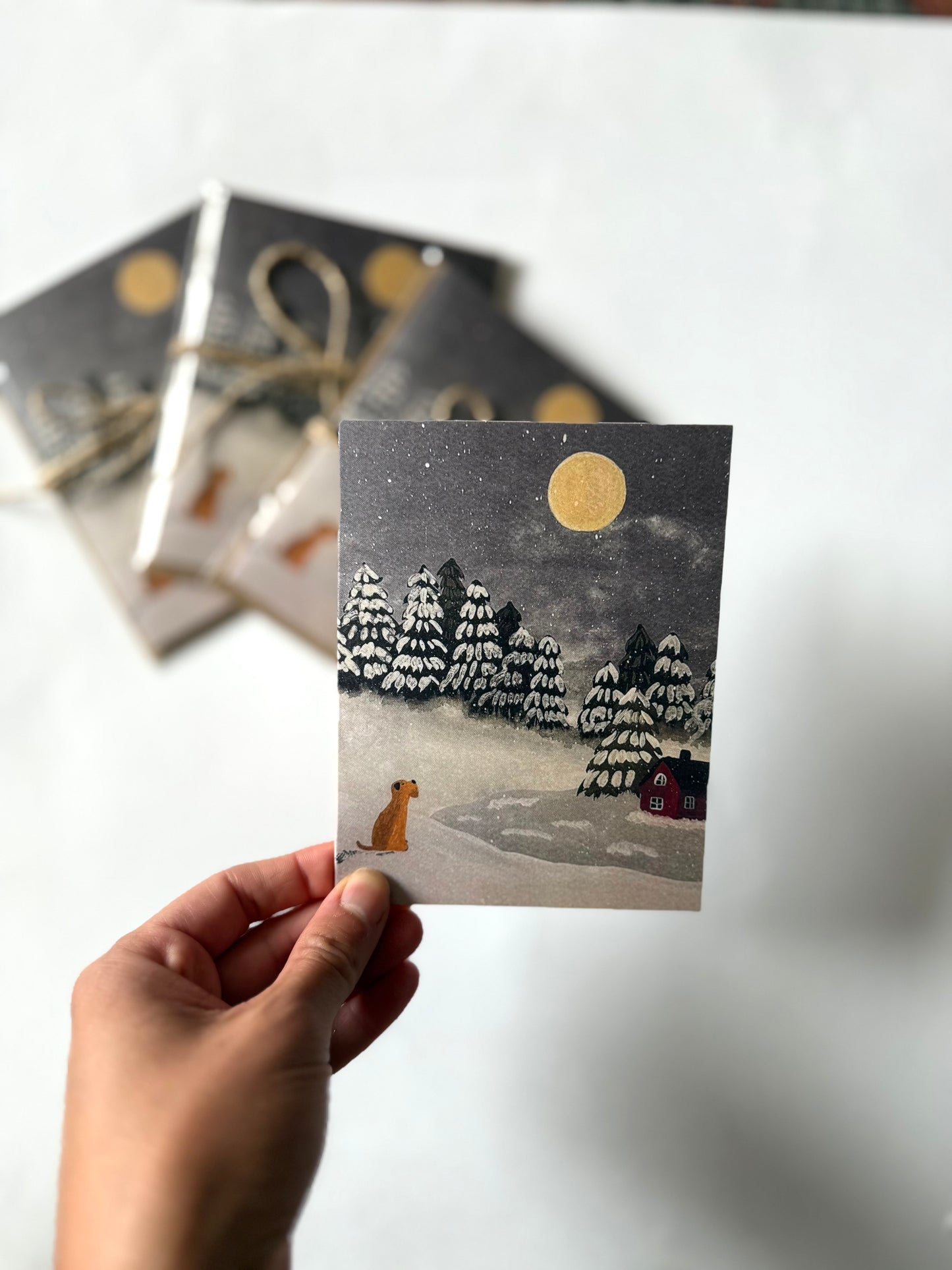 Winter Wheaten Greeting Card