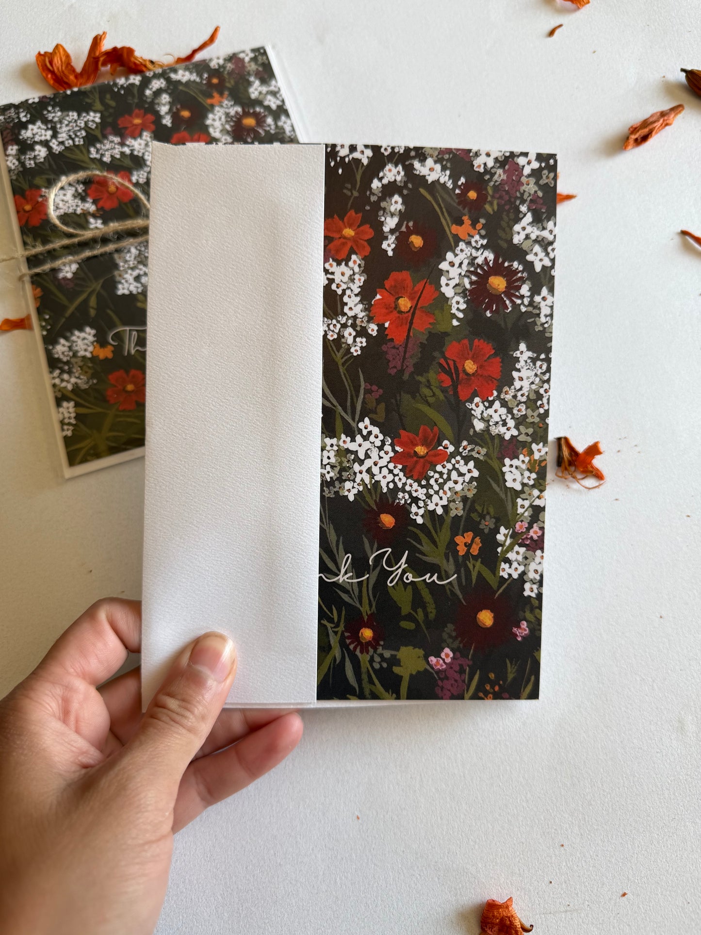 Orange Cosmos Greeting Card